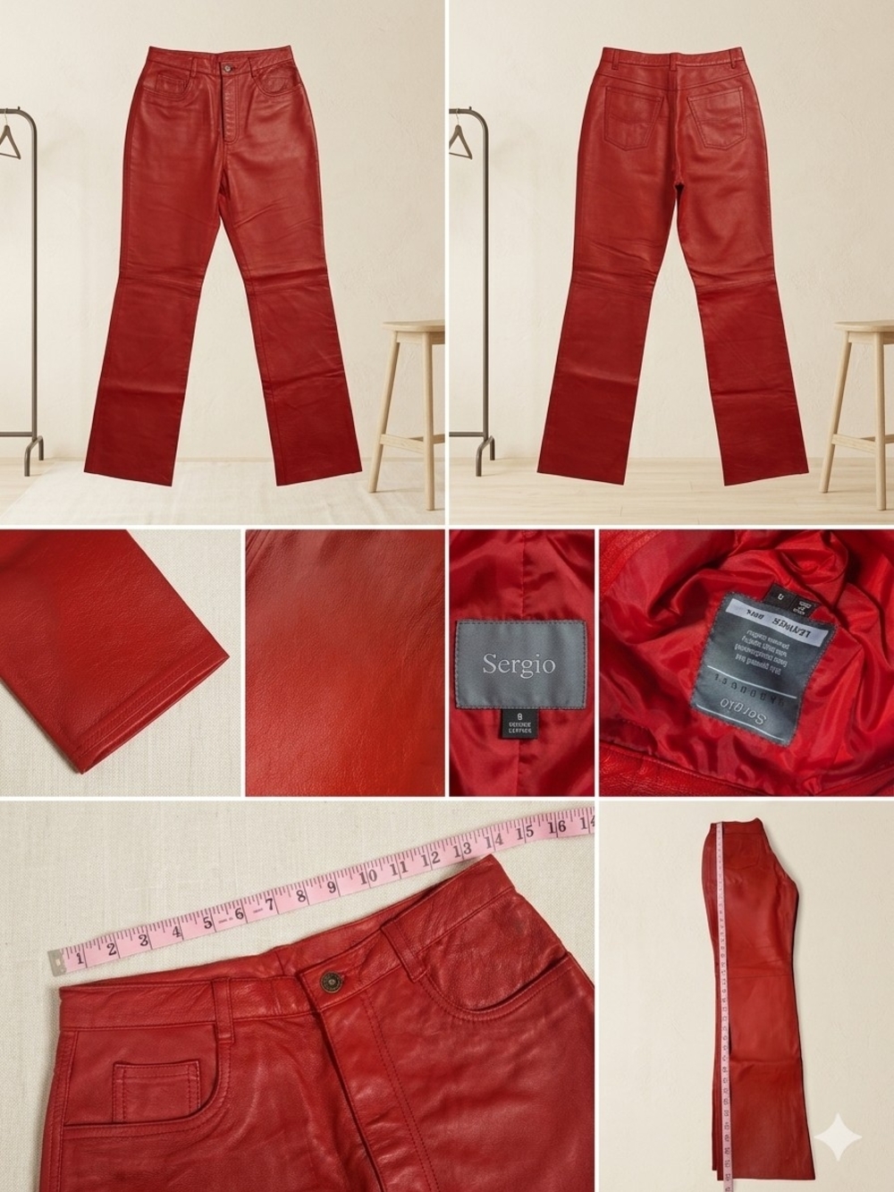 Red Leather Pants